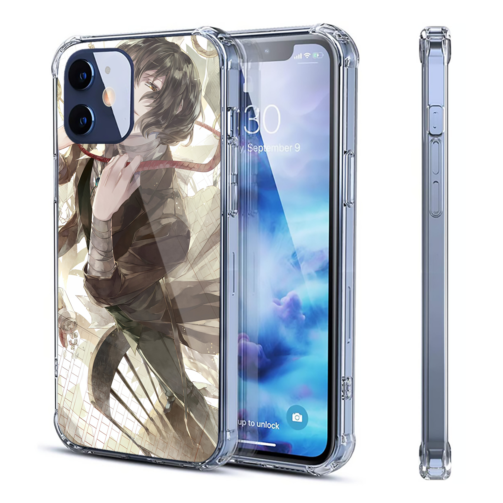 （画像用） 文豪ストレイドッグス Bungo Stray Dogs 【iPhone 12シリーズ対応】透明スマホケース（クリアソフトケース）